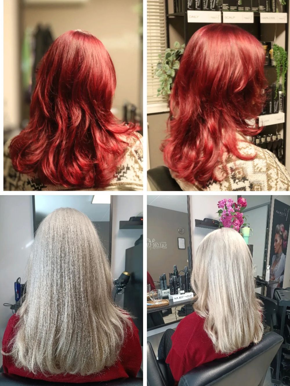 In Februari was ze rood, in Mei wilde ze blond.