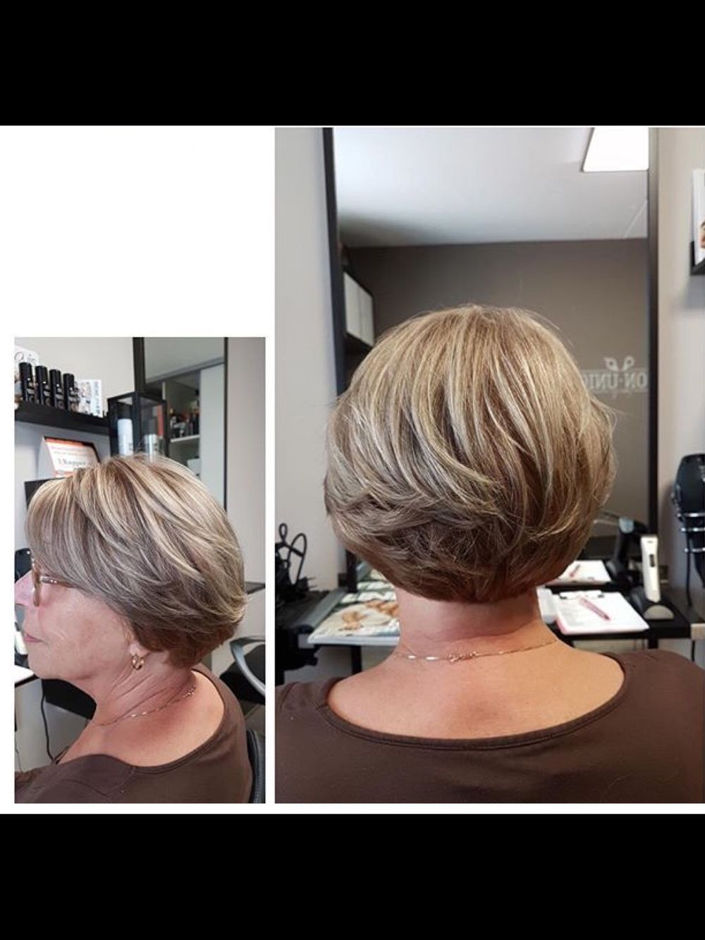 Stoer bobkapsel in asblond kleur