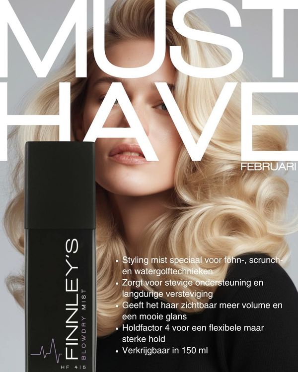 De Blowdry Mist zorgt voor meer volume, een mooie glans en een sterke maar flexibele hold.