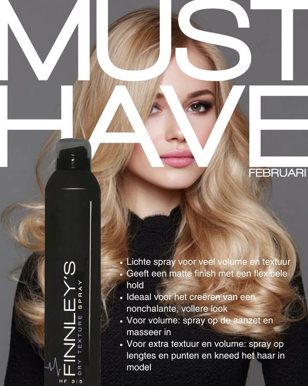 Voor extra textuur en een nonchalante, volle look is de Dry Texture Spray jouw to-go.