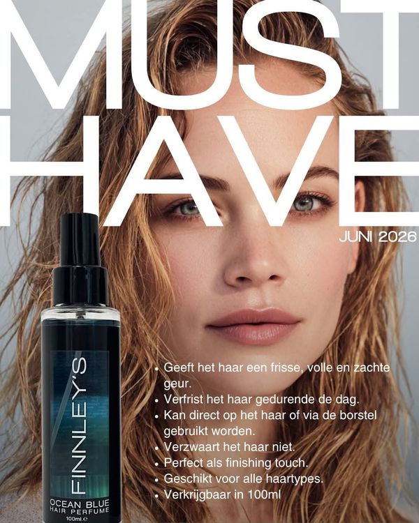 Ocean Blue Perfume, de finishing touch voor ieder kapsel. Een frisse, volle en zachte hair perfume die het haar op elk moment van de dag een luxe geurbeleving geeft