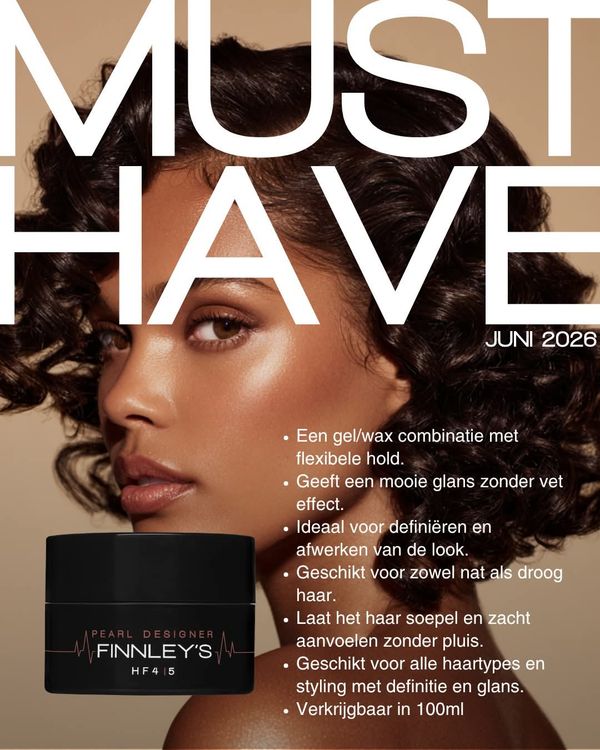 Pearl Designer, een gel/wax met holdfactor 4 die het haar glans, vorm en controle geeft.