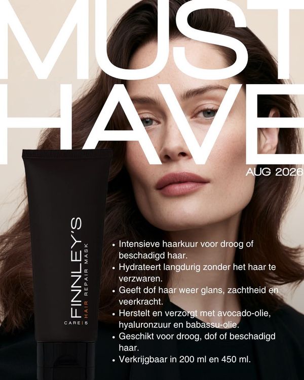 Hair Repair Mask is een intensieve haarkuur voor droog, dof of beschadigd haar.